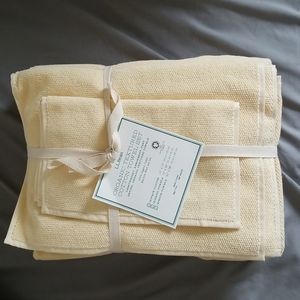 LL Bean Organic Textured Cotton Towel Set